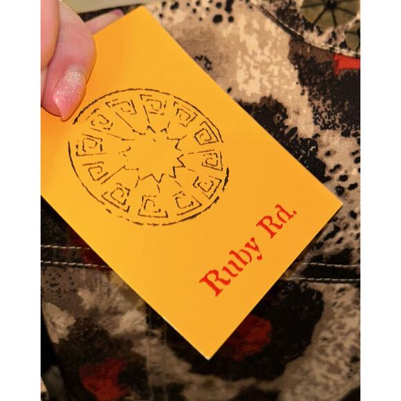 Ruby Rd petite tops / Gorgeous Top Red, Browns- Size Petite 8- NWT- $64 - Picture 9 of 15